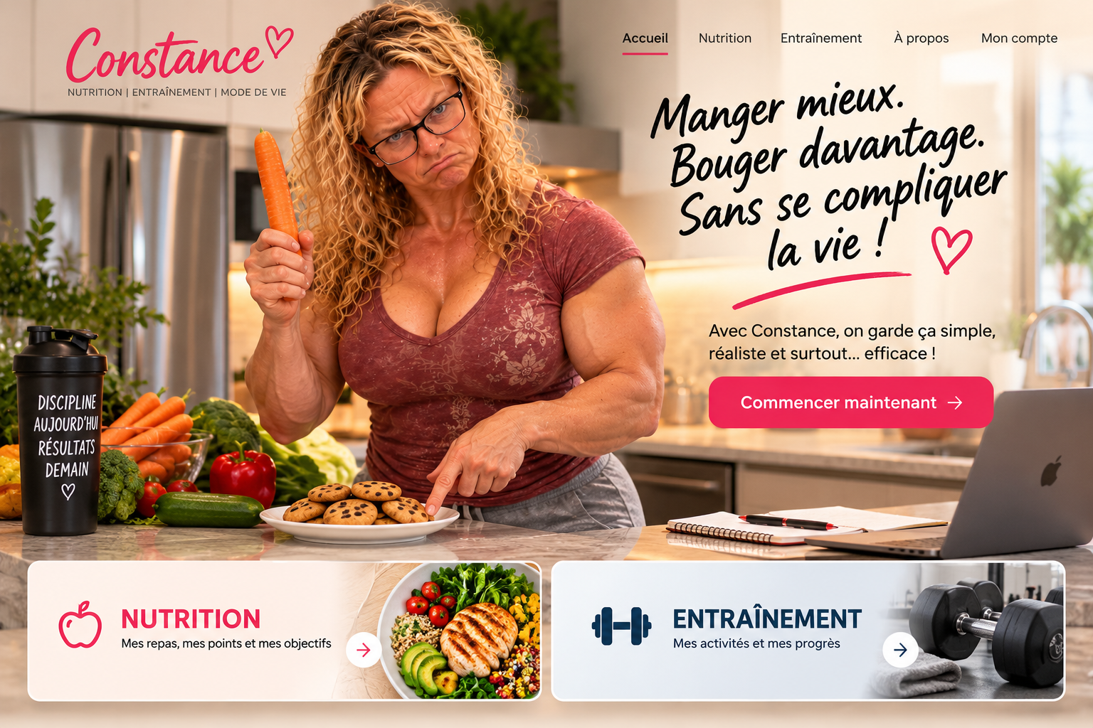 Constance Nutrition : santé et humour en cuisine. Mieux manger. Mieux bouger. À votre rythme.